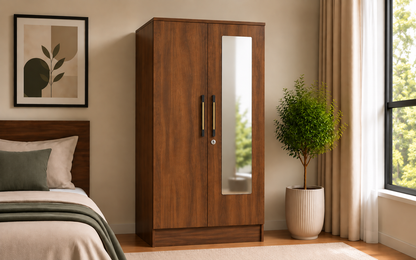 Wardro 2 Door Wardrobe with Mirror