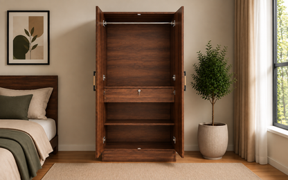 Wardro 2 Door Wardrobe with Mirror