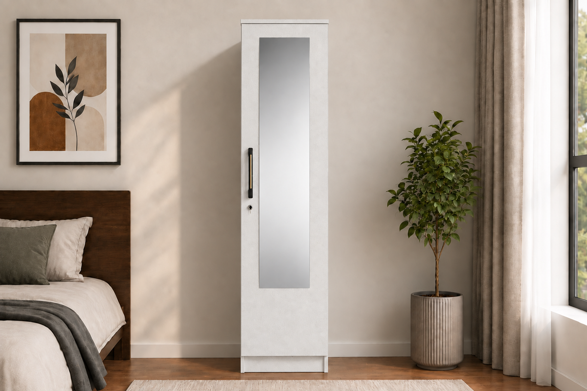 Wardro 1 door wardrobe whte