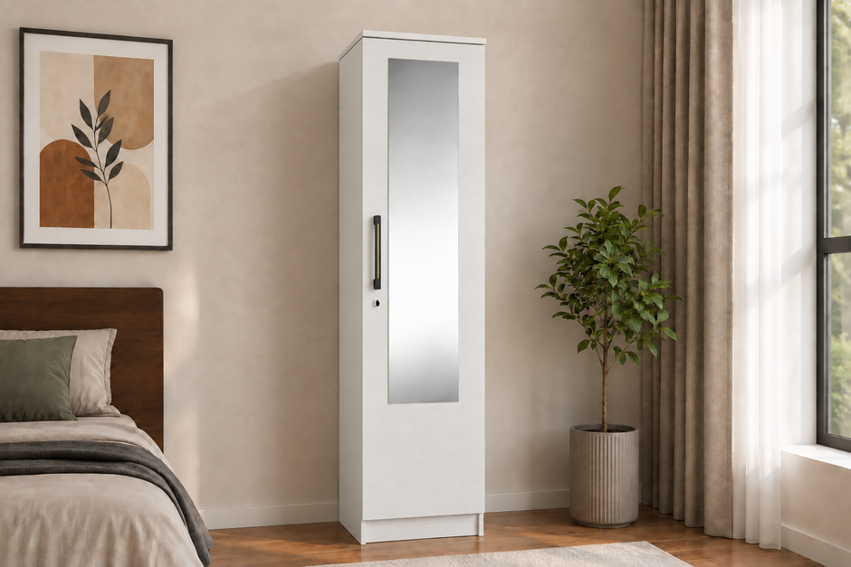 Wardro 1 Door Wardrobe White