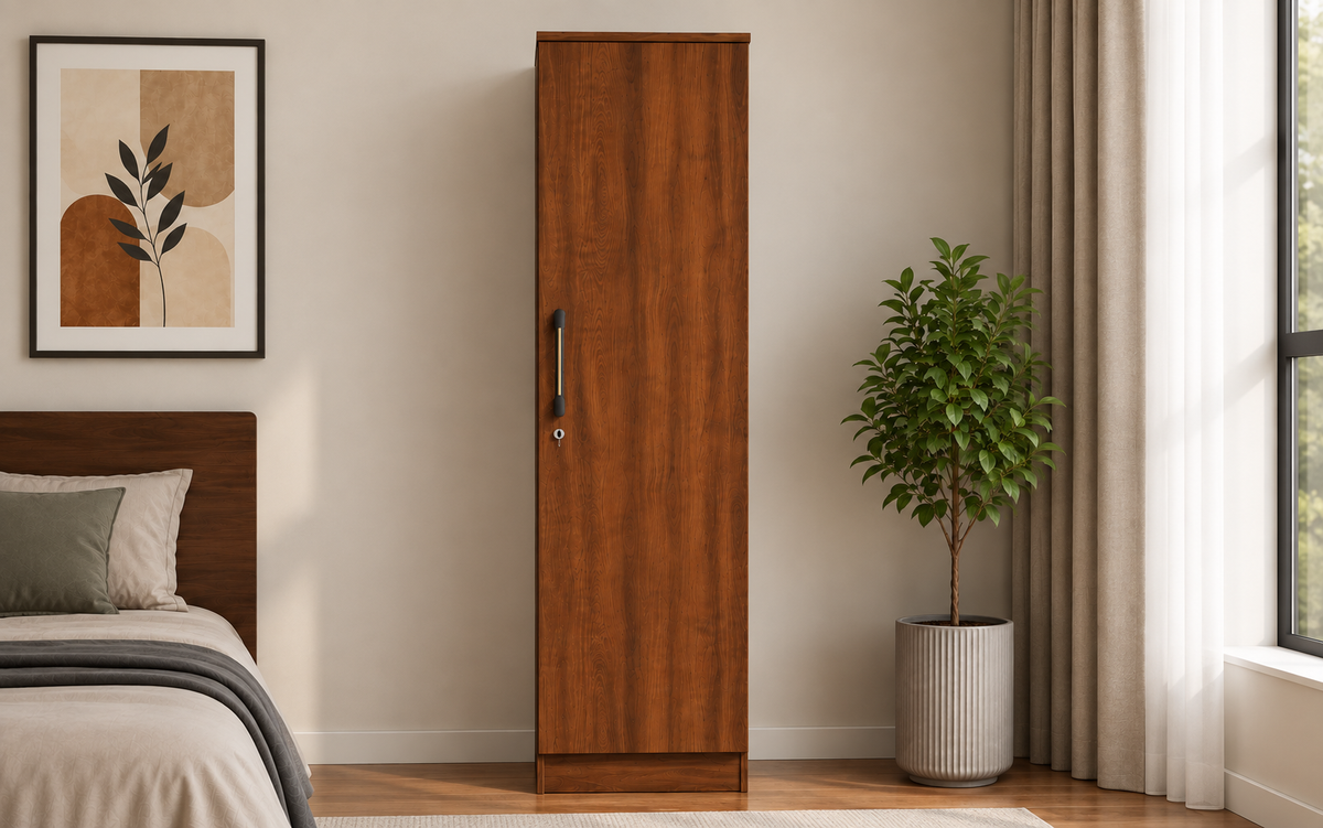 Wardro 1 Door Wardrobe Wanut