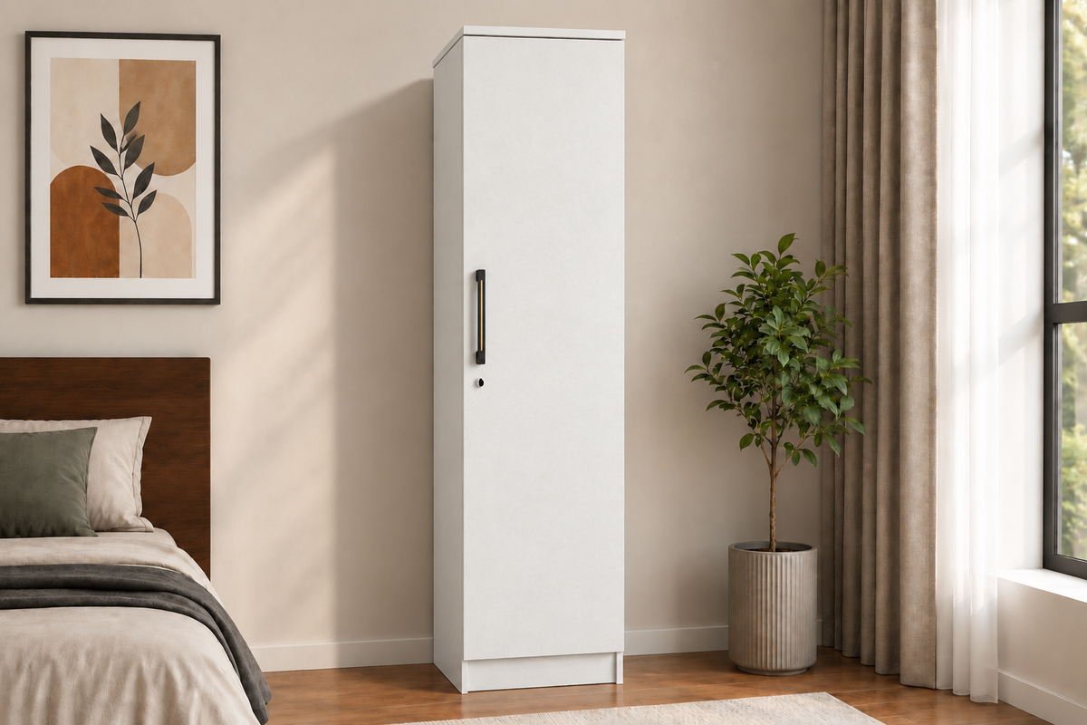 Wardro 1 Door wardrobe White