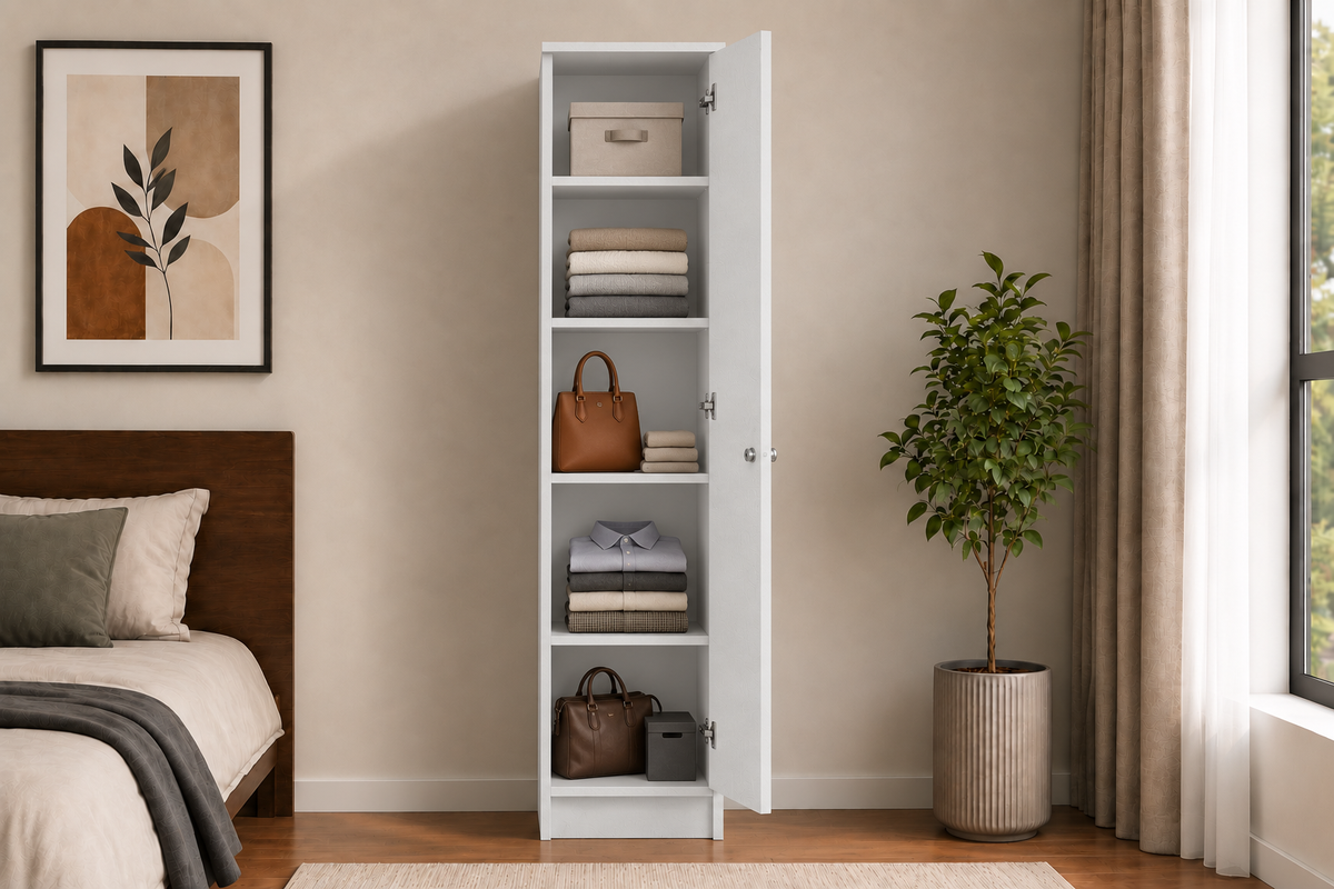 Wardro 1 Door Wardrobe white