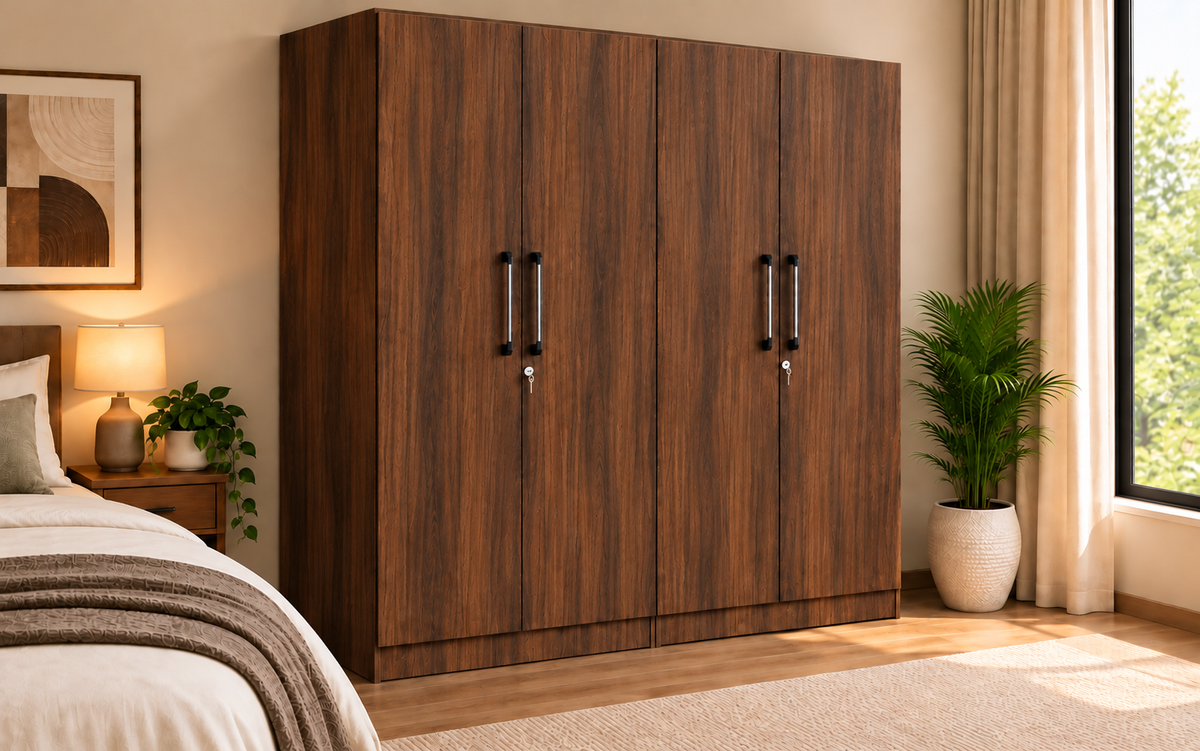Wardro  4 Door Wardrobe no mirror