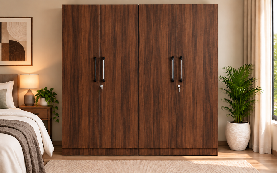 Wardro 4 Door Wardrobe no mirror