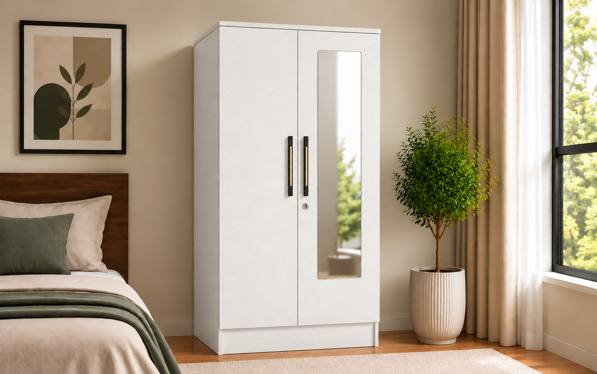 Wardro 2 Door Wardrobe White
