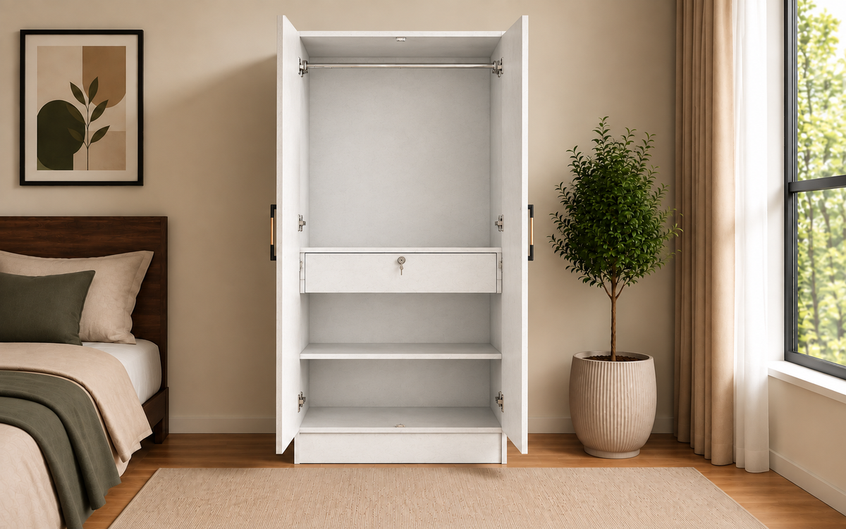 Wardro 2 Door Wardrobe White